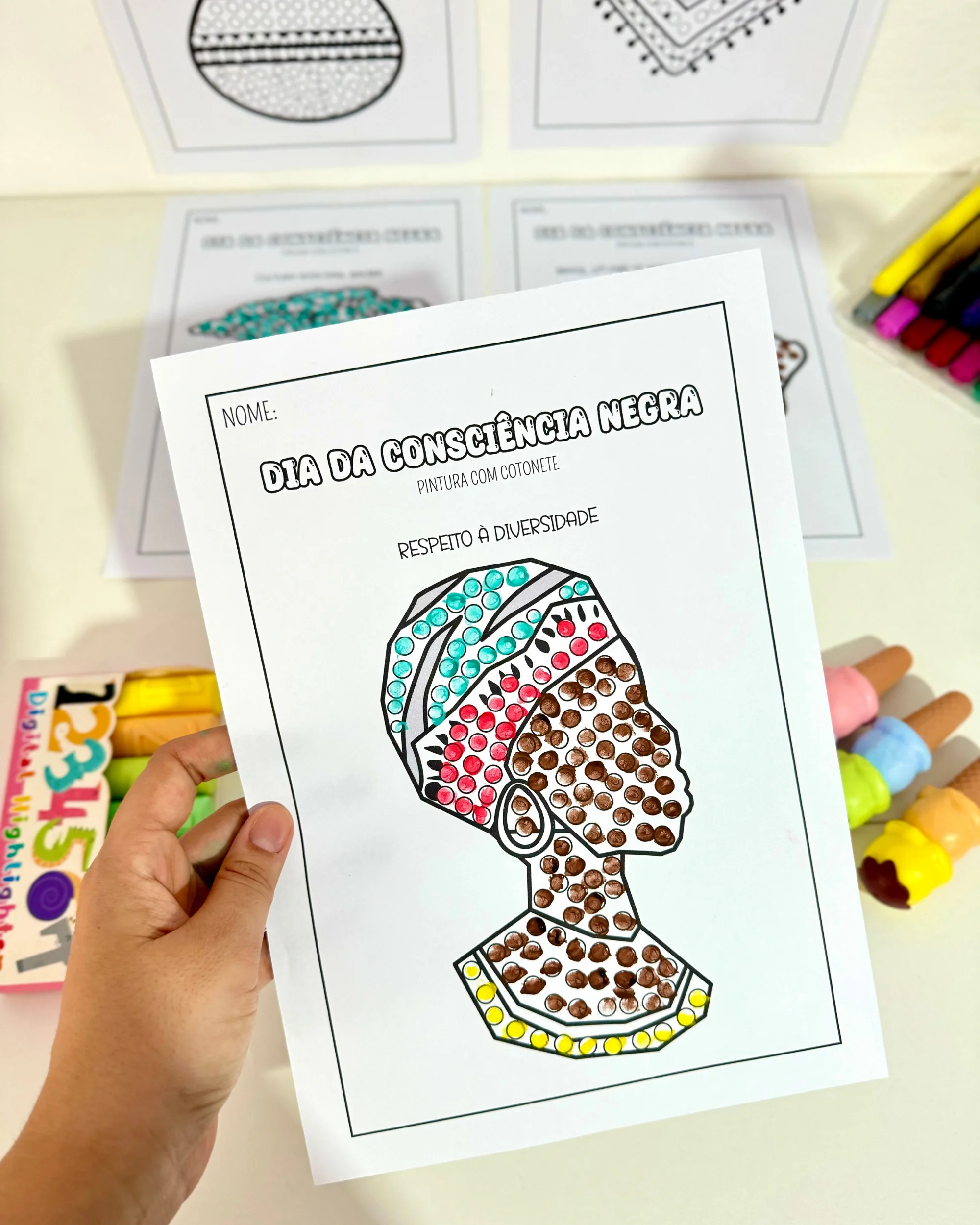 Capa de Atividades Dia da Consciência Negra para Educação Infantil