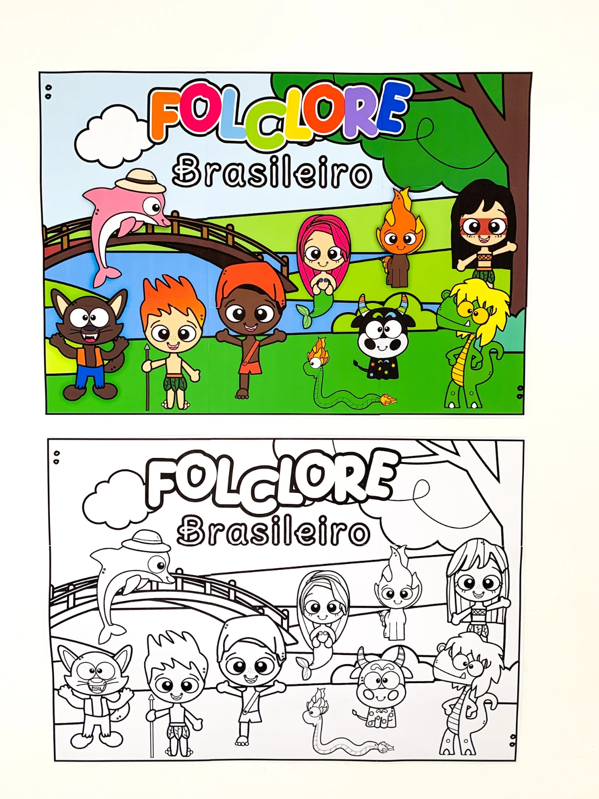 Capa de Painel folclore brasileiro – PDF para Imprimir