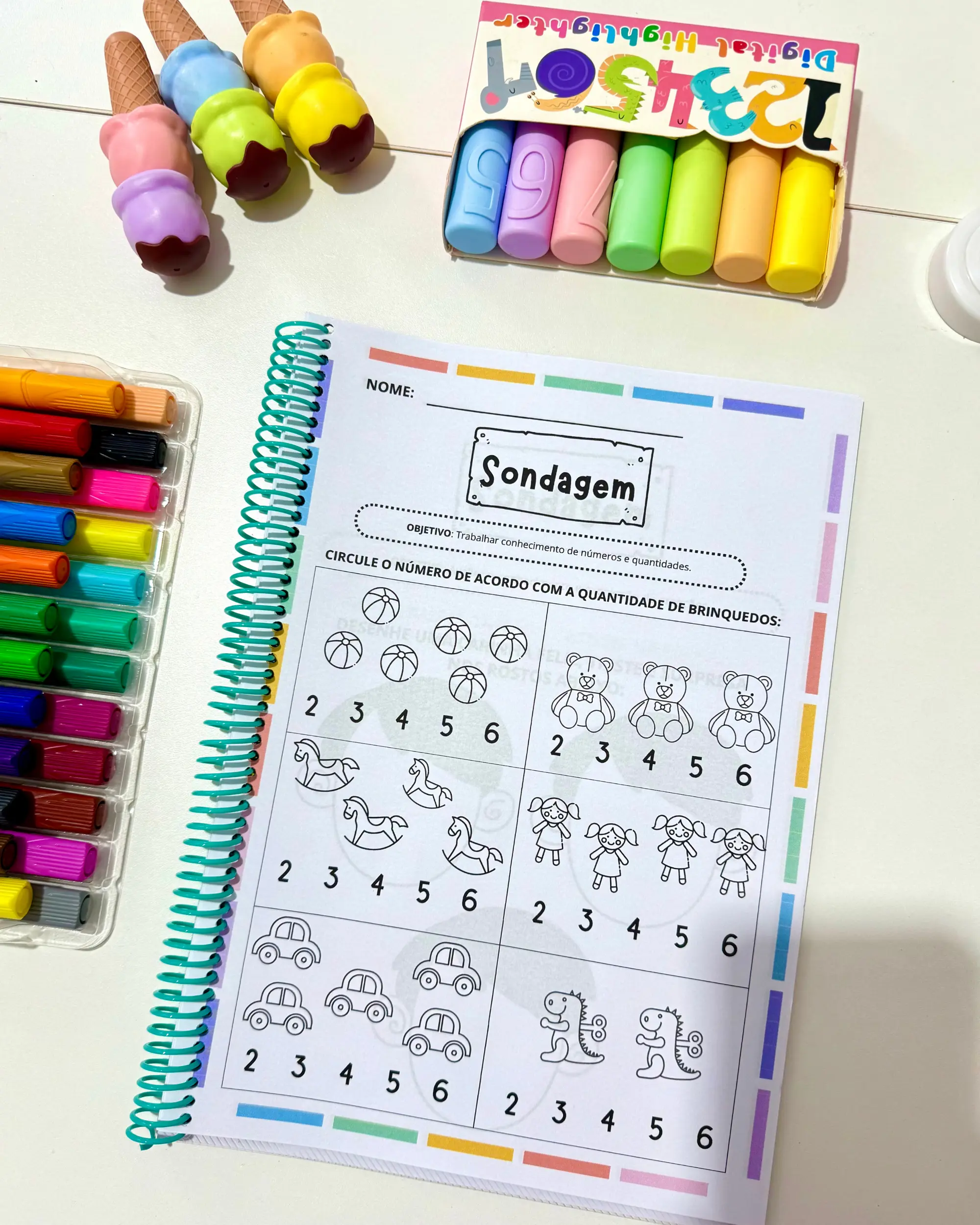 Imagem da galeria 2 de Apostila sondagem pré-escola – PDF para Imprimir