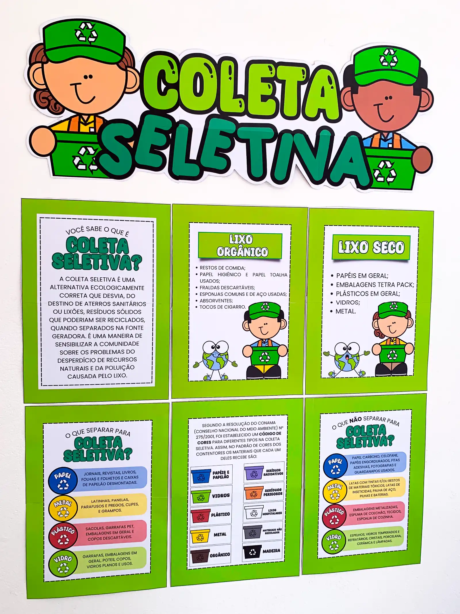 Imagem da galeria 1 de Cartaz Coleta Seletiva – Material Pedagógico