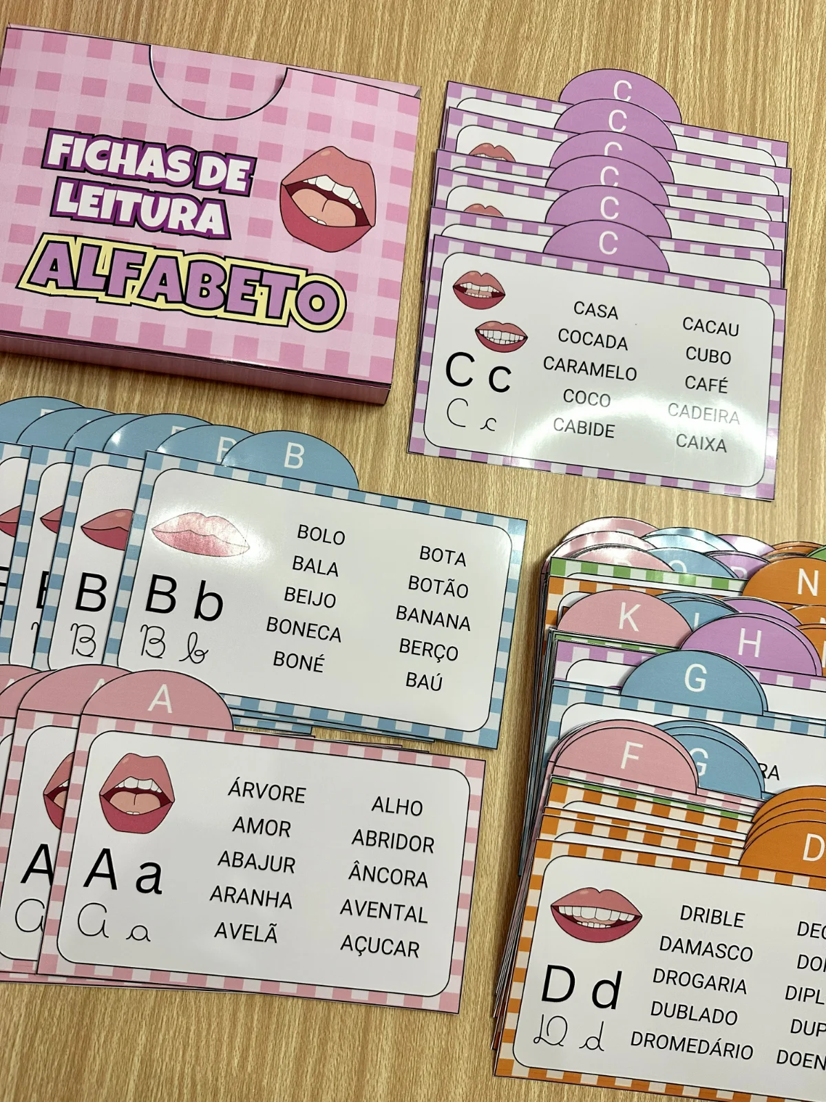 Imagem da galeria 2 de Fichas de Leitura – Alfabeto | Alfabetização