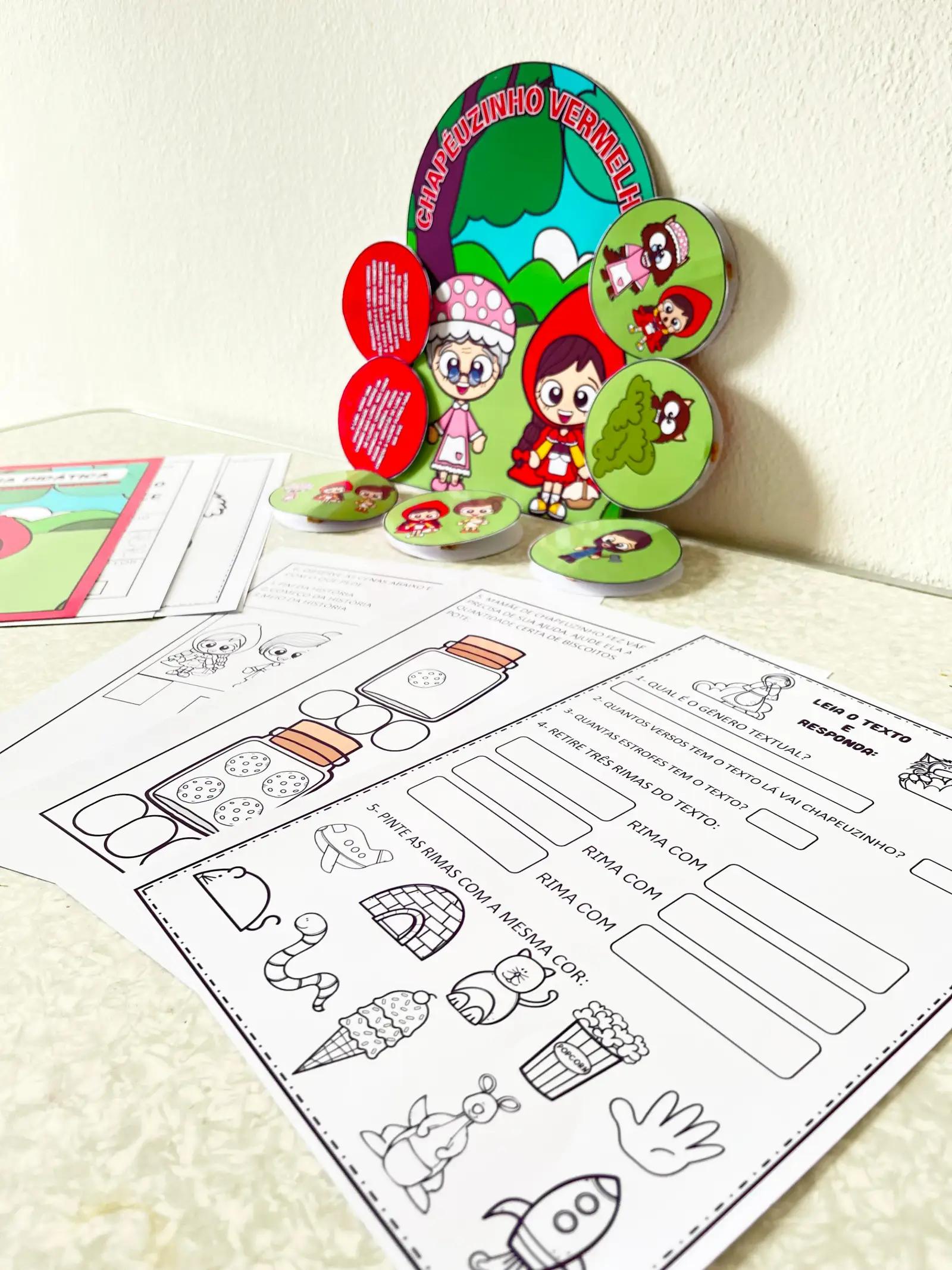 Imagem da galeria 1 de Kit Chapeuzinho Vermelho – Material Pedagógico