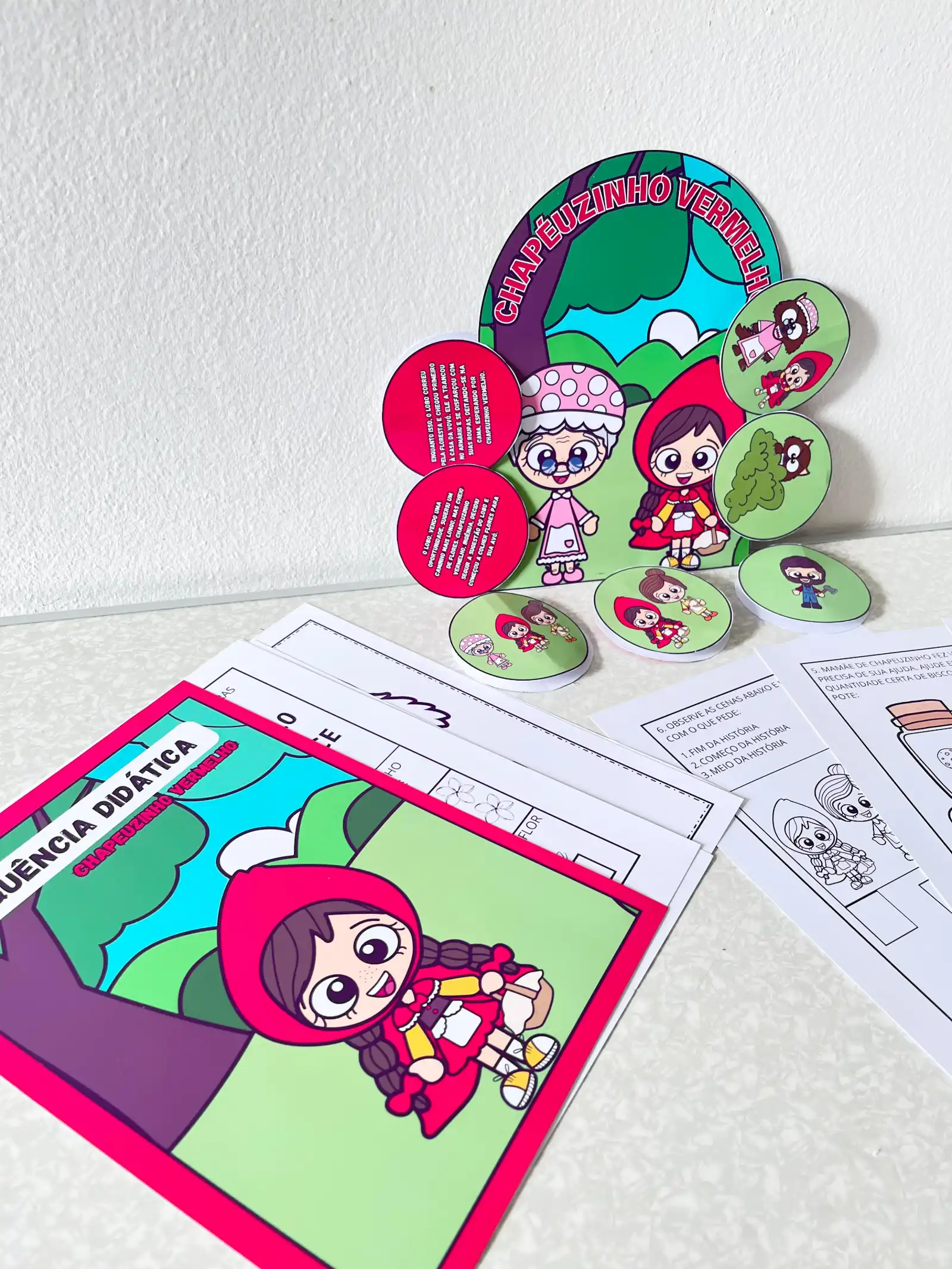 Imagem da galeria 2 de Kit Chapeuzinho Vermelho – Material Pedagógico