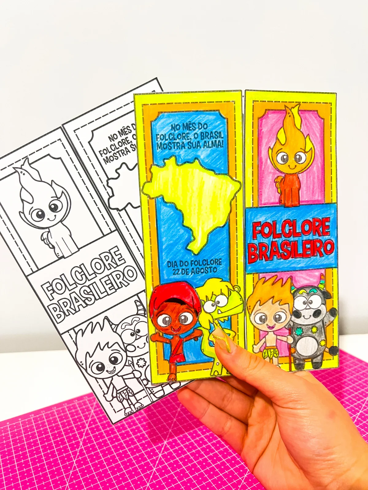 Capa de Lapbook folclore – Atividades para Imprimir