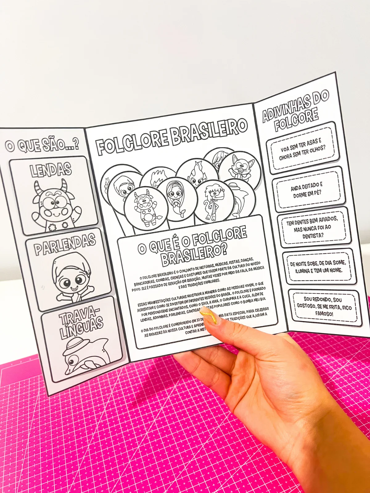 Imagem da galeria 3 de Lapbook folclore – Atividades para Imprimir