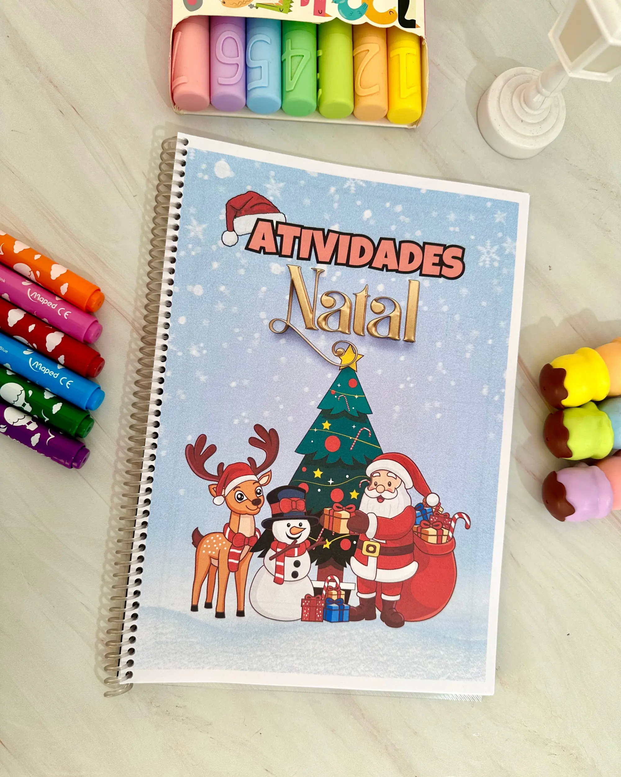 Capa de Atividades de Natal para Educação Infantil – 17 Páginas