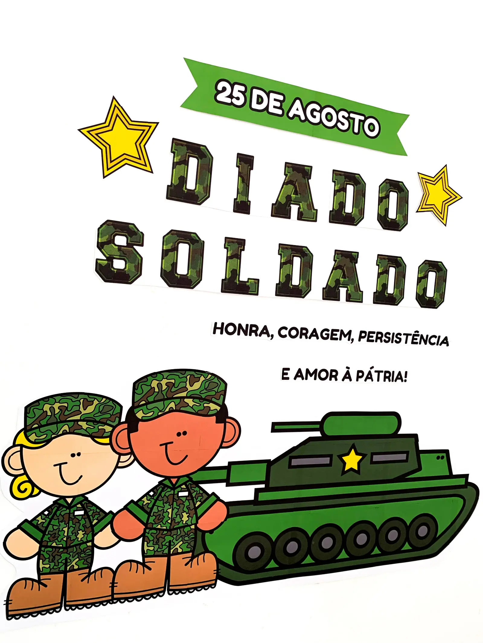 Imagem da galeria 2 de Painel Dia do Soldado – PDF para Imprimir | Educação Infantil