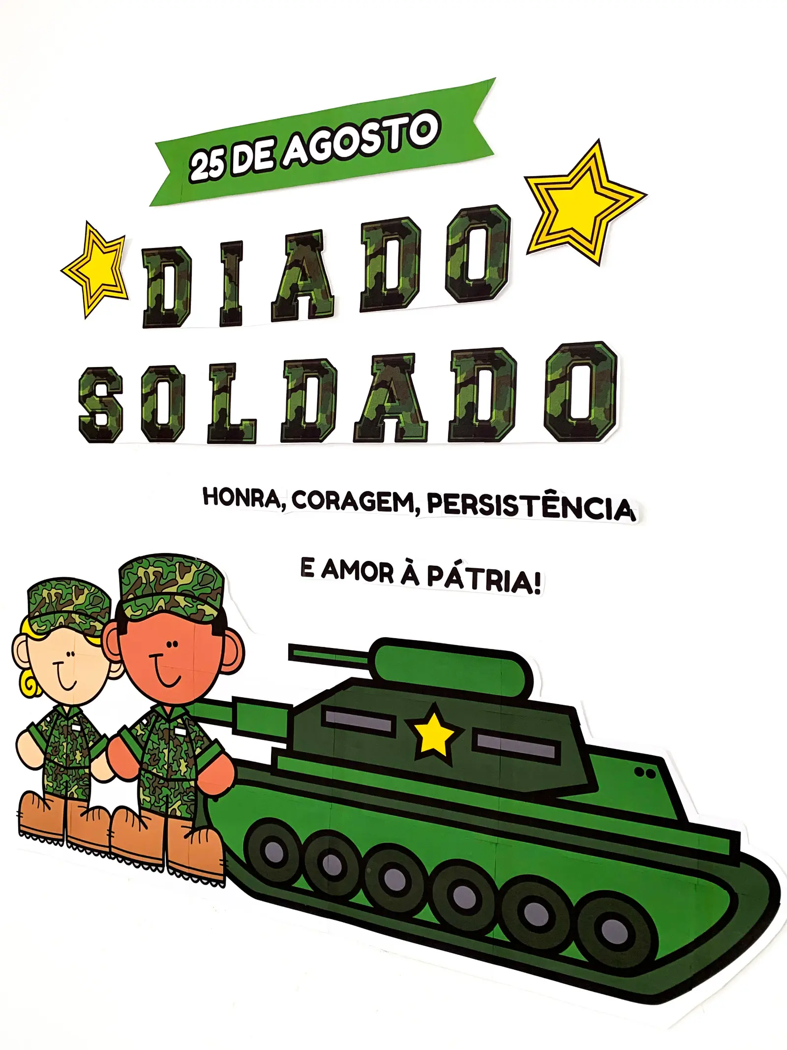 Imagem da galeria 3 de Painel Dia do Soldado – PDF para Imprimir | Educação Infantil