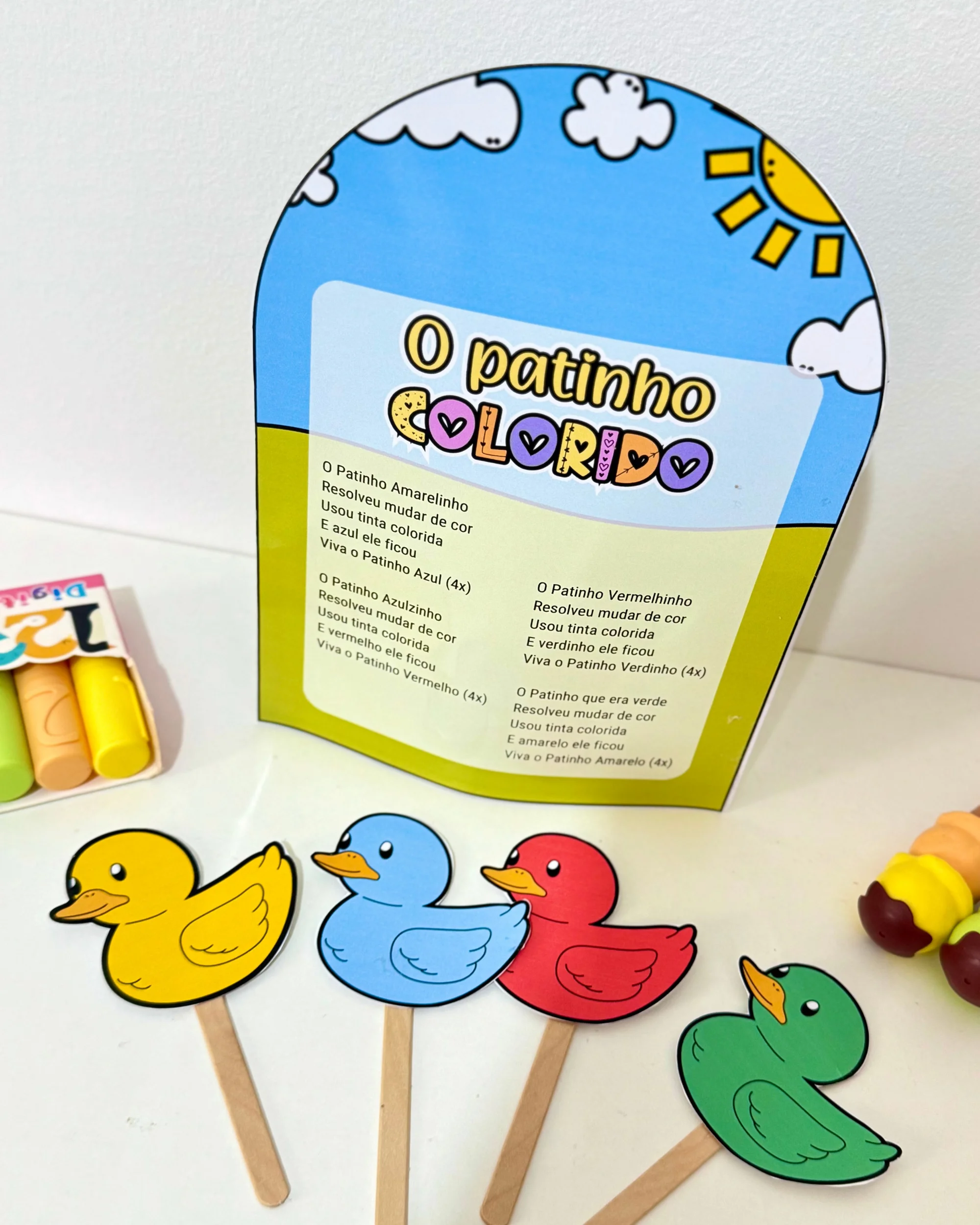Imagem da galeria 2 de Luva Musical O Patinho Colorido | Educação Infantil