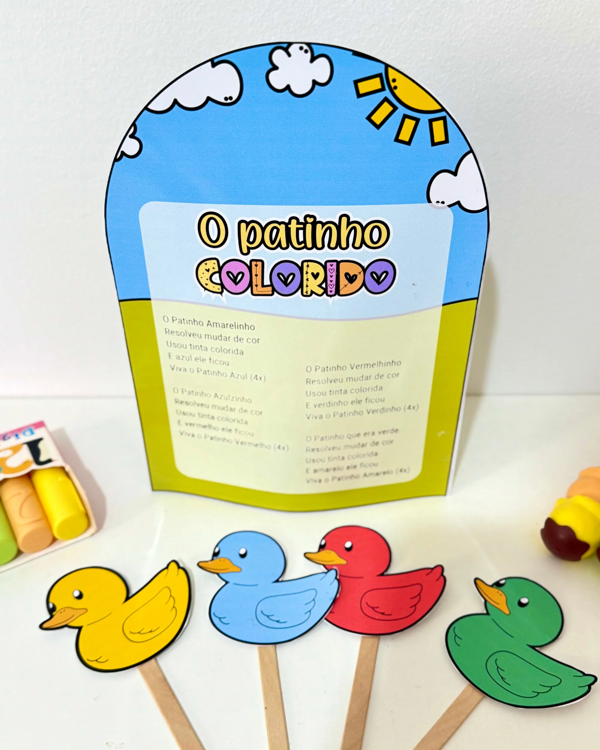 Imagem da galeria 3 de Luva Musical O Patinho Colorido | Educação Infantil