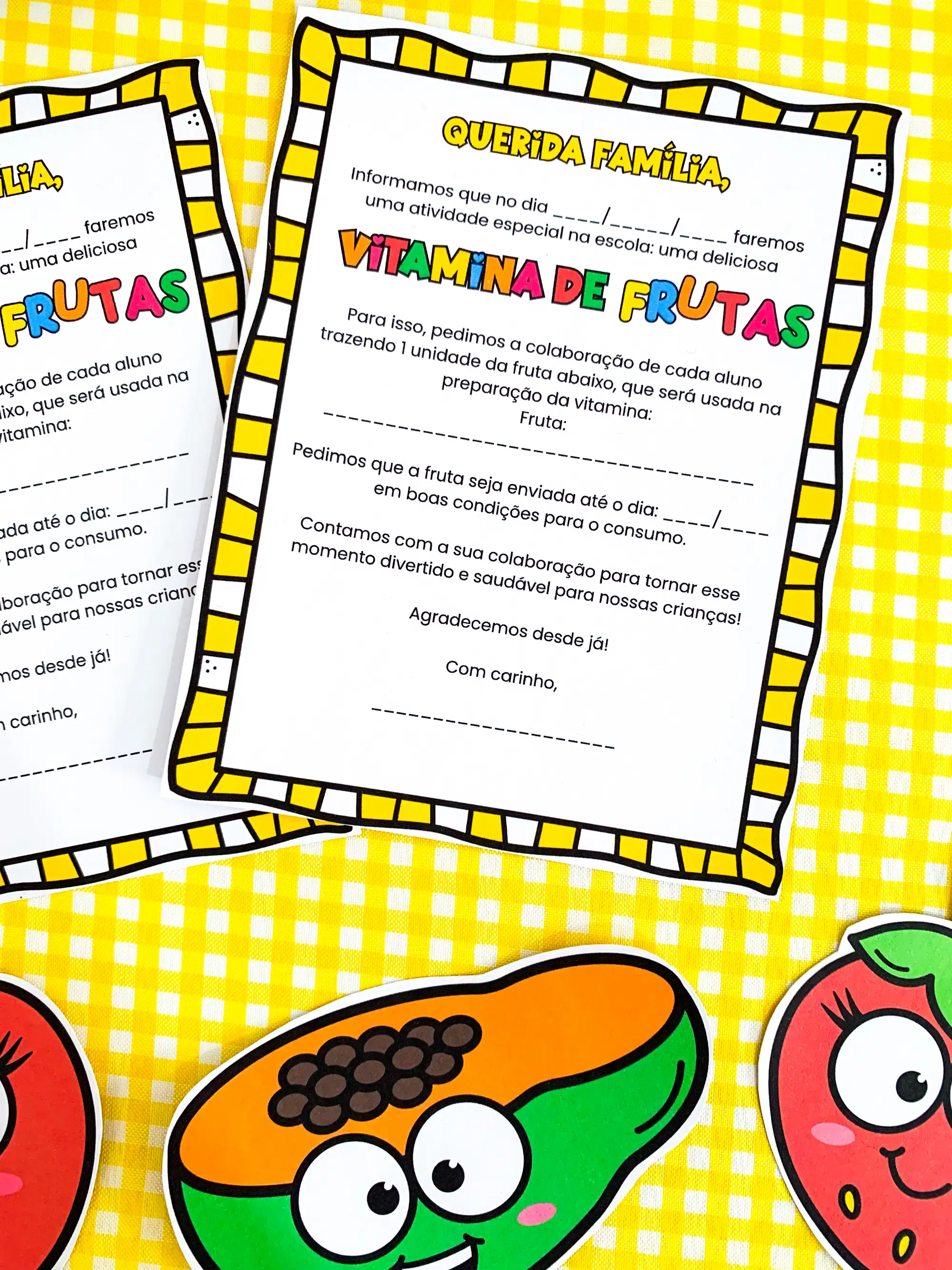 Imagem da galeria 1 de Kit vitamina de frutas – Material Pedagógico