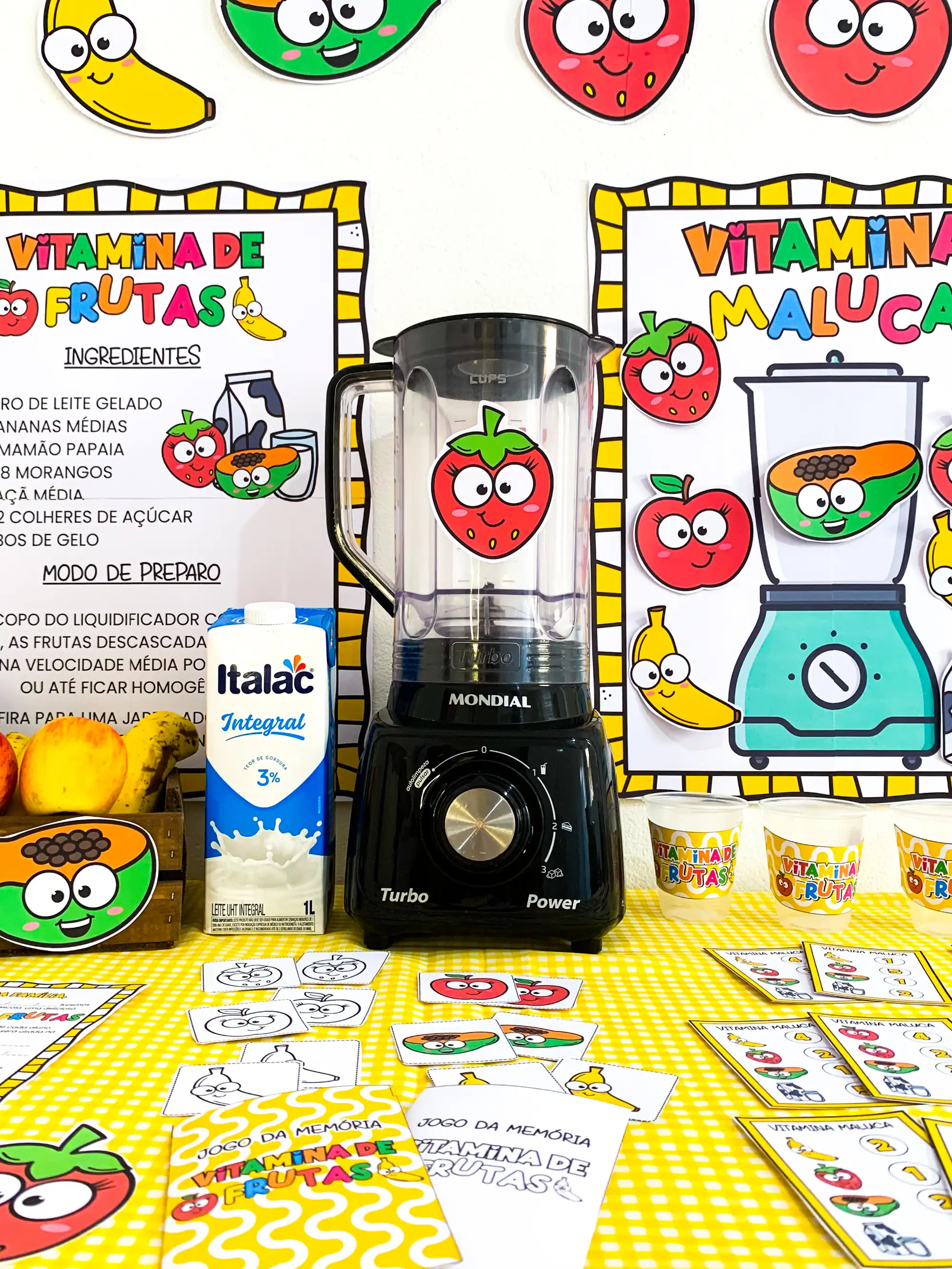 Imagem da galeria 3 de Kit vitamina de frutas – Material Pedagógico