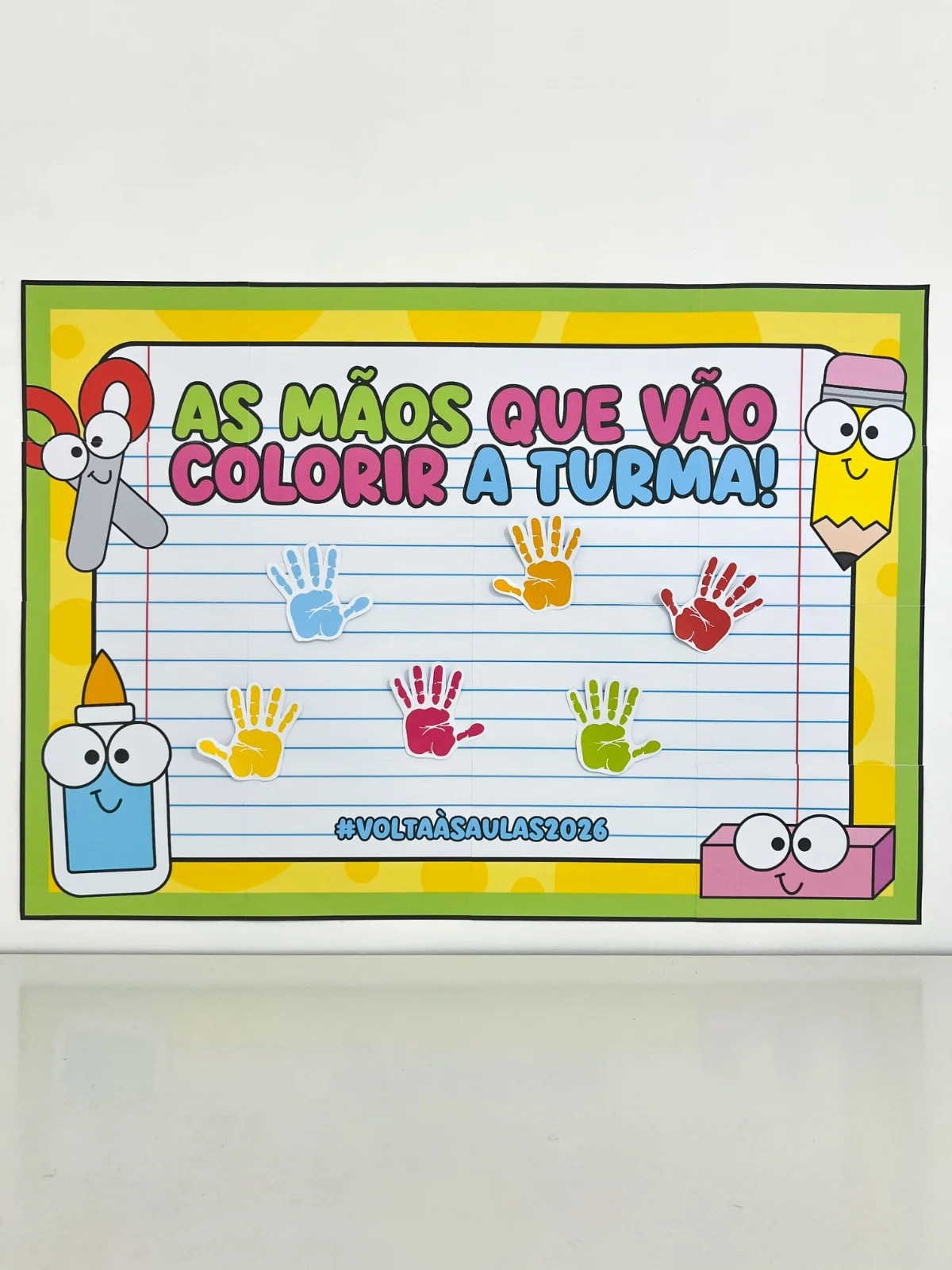 Imagem da galeria 2 de Cartaz Colaborativo Volta às Aulas 2026 – Material Pedagógico