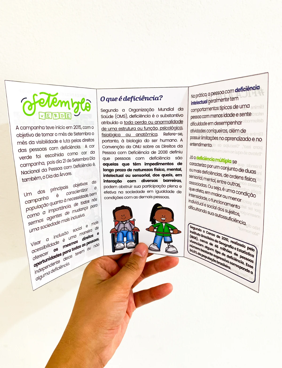 Imagem da galeria 2 de Folder para Campanha Setembro Verde