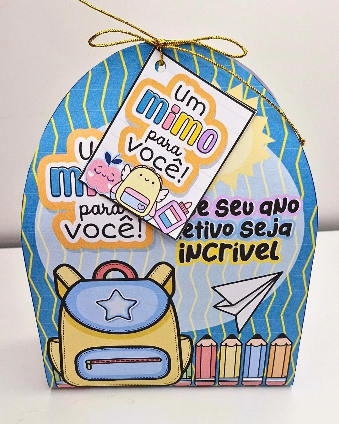 Capa de Caixinha Volta às Aulas Mimos – Material Pedagógico