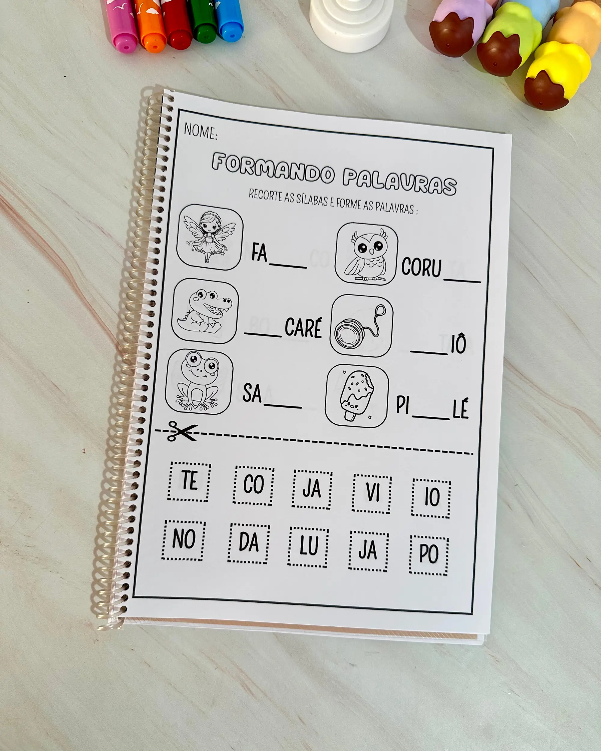 Imagem da galeria 1 de Apostila Formando Palavras – PDF para Imprimir | Alfabetização