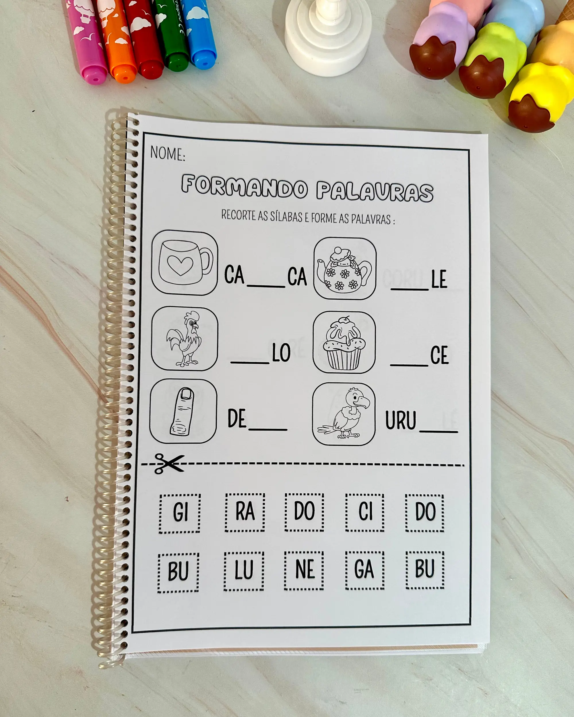 Imagem da galeria 3 de Apostila Formando Palavras – PDF para Imprimir | Alfabetização