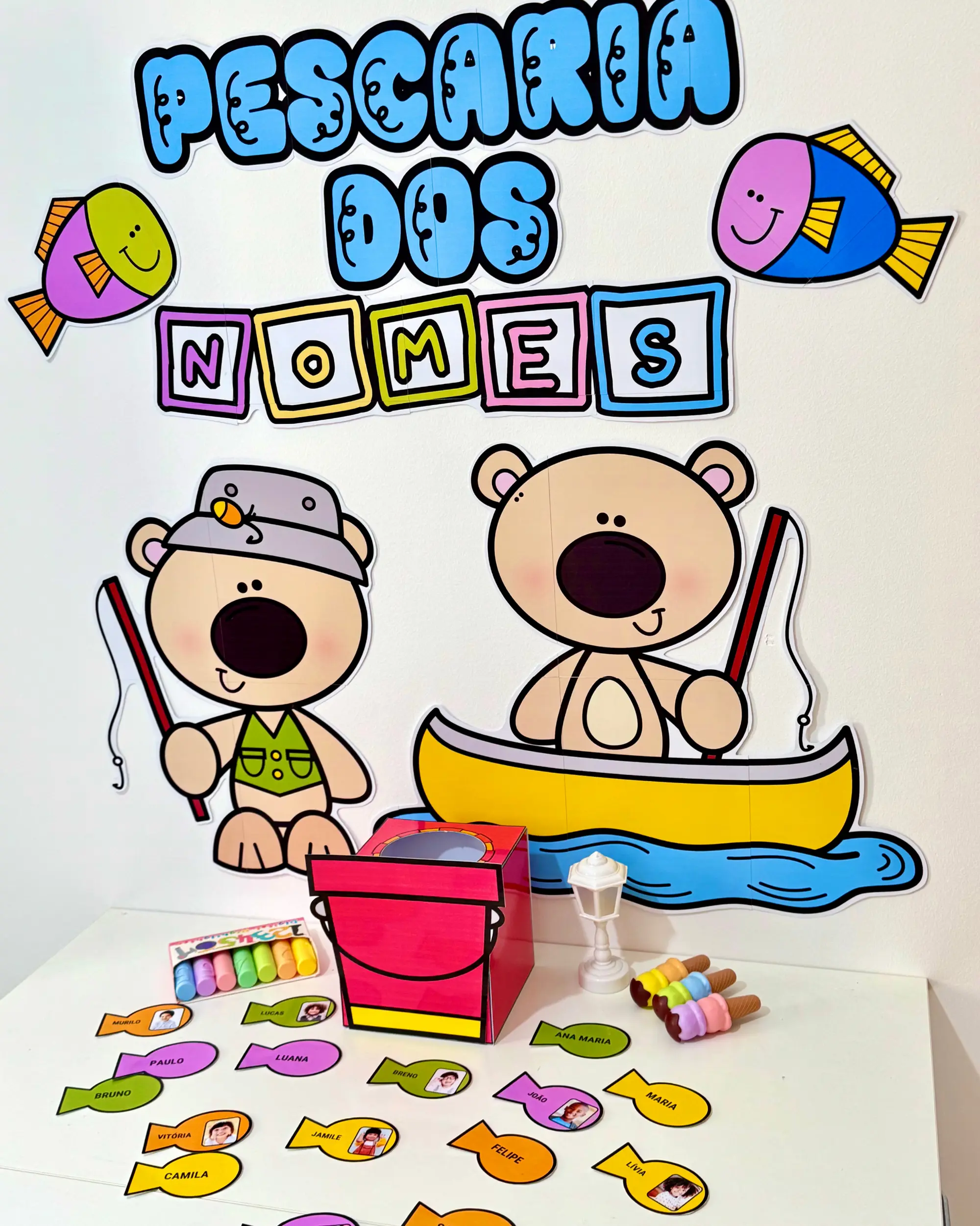 Capa de Kit Pescaria dos Nomes para Educação Infantil | Nome Próprio