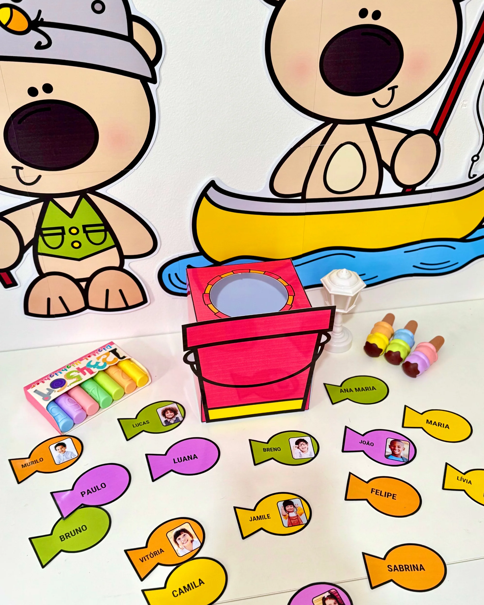 Imagem da galeria 2 de Kit Pescaria dos Nomes para Educação Infantil | Nome Próprio