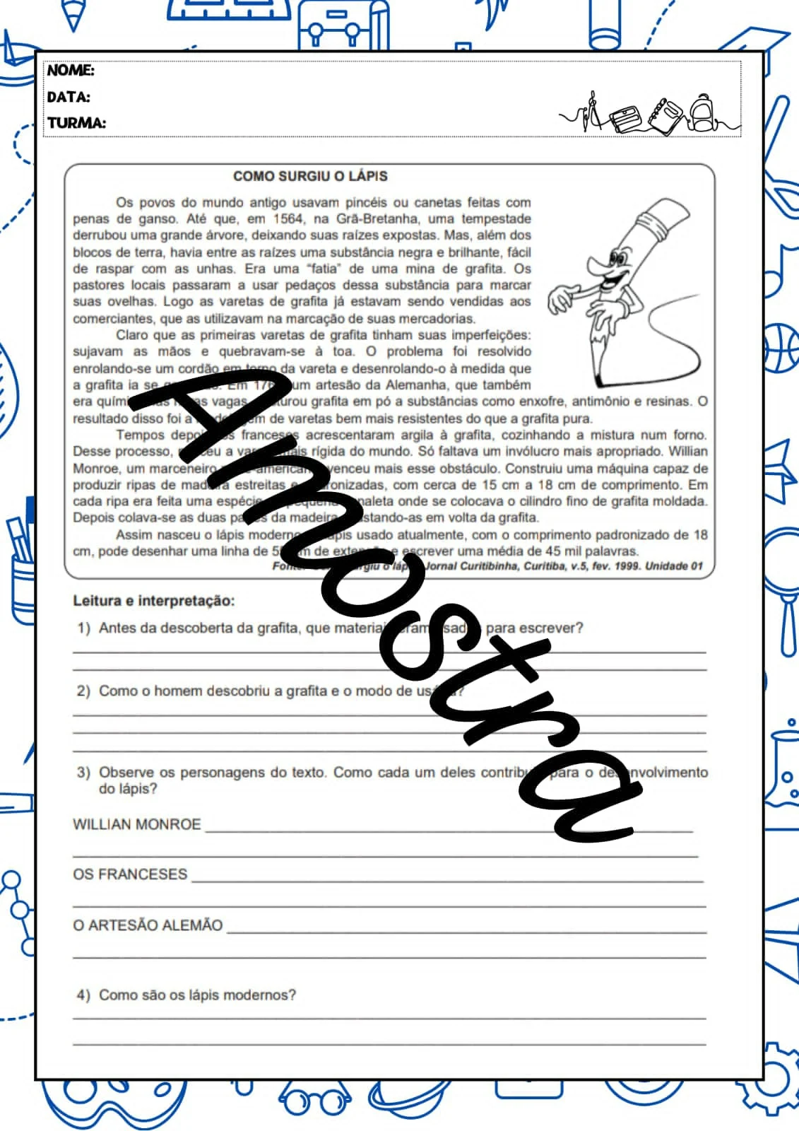 Imagem da galeria 1 de Apostila de atividades eja – PDF para Imprimir | Alfabetização