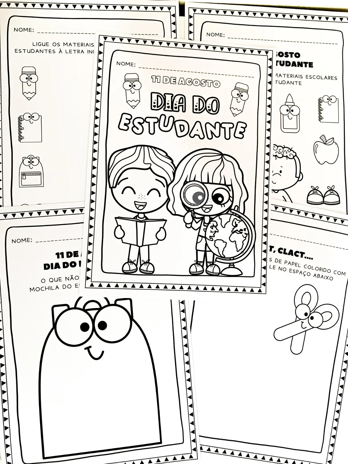Imagem da galeria 3 de Kit Dia do Estudante – PDF para Imprimir