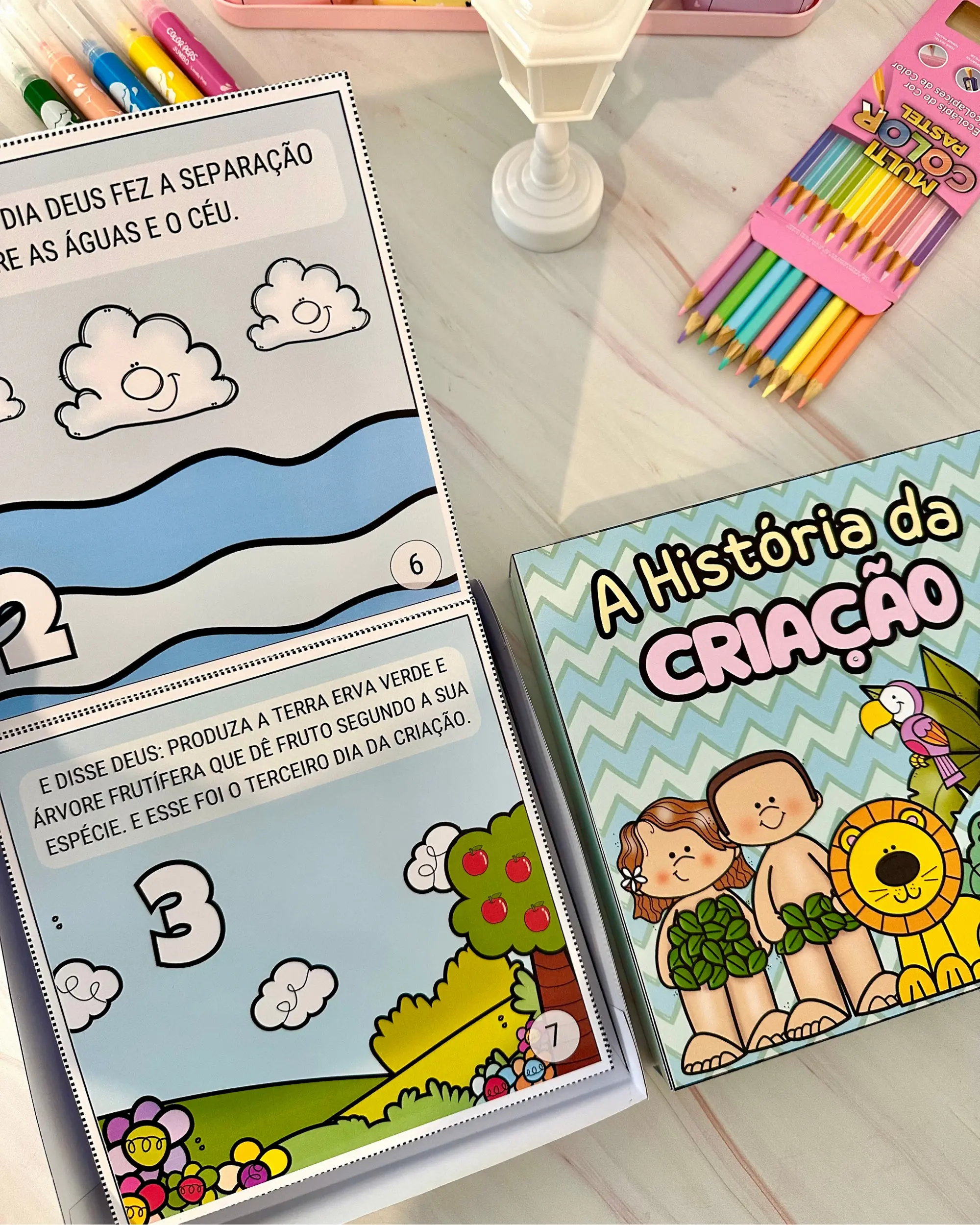 Imagem da galeria 3 de Livro na Caixa A História da Criação em PDF para Ministério Infantil