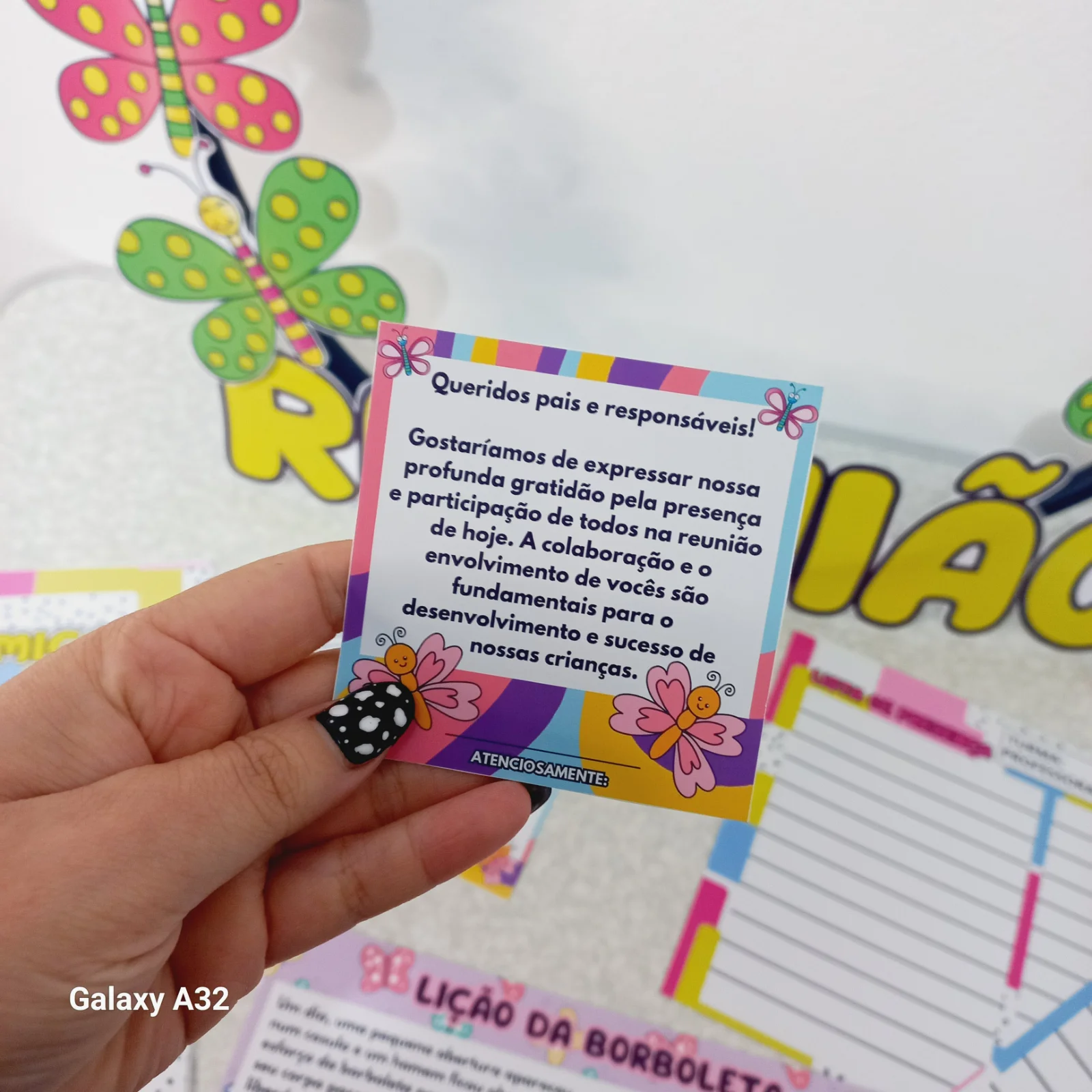 Imagem da galeria 2 de KIT REUNIÃO – TEMA: A LIÇÃO DE UMA BORBOLETA