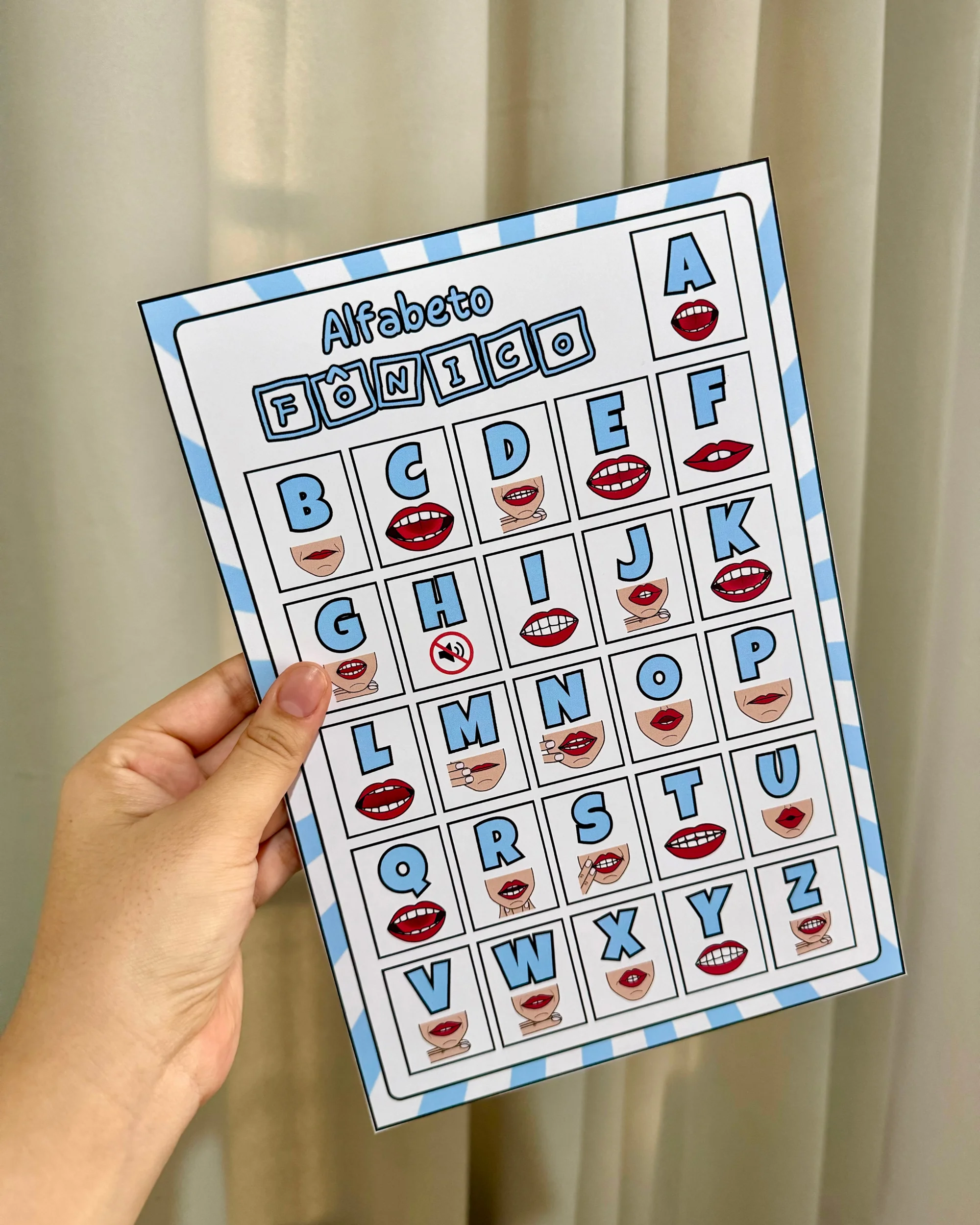 Imagem da galeria 1 de Cartaz Alfabeto Fônico para Alfabetização – Letras e Sons