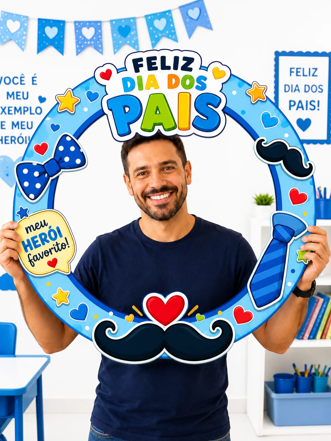 Capa de Bambolê Feliz Dia dos Pais – PDF para Imprimir
