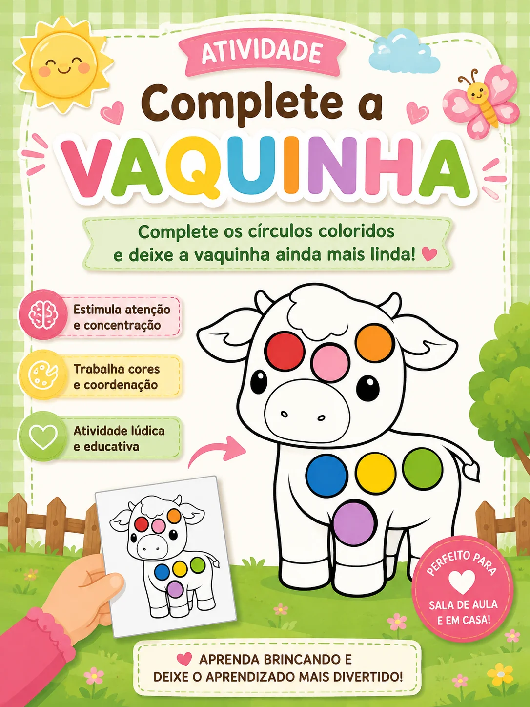 Imagem da galeria 1 de Atividade: complete a vaquinha – PDF para Imprimir
