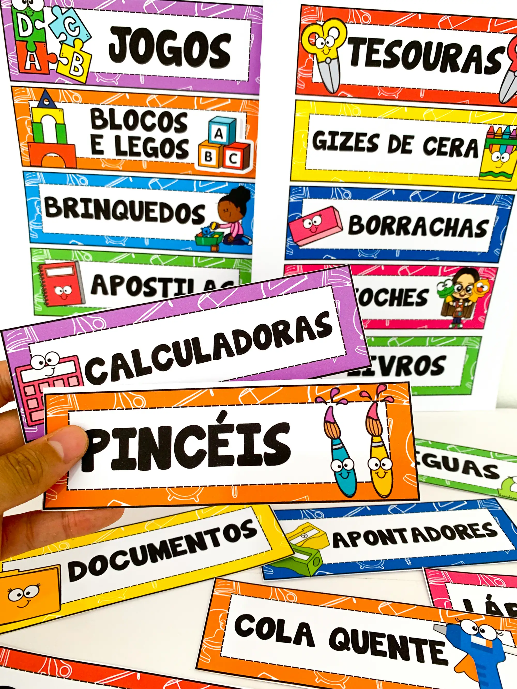 Capa de Etiquetas Pedagógicas Organizadoras