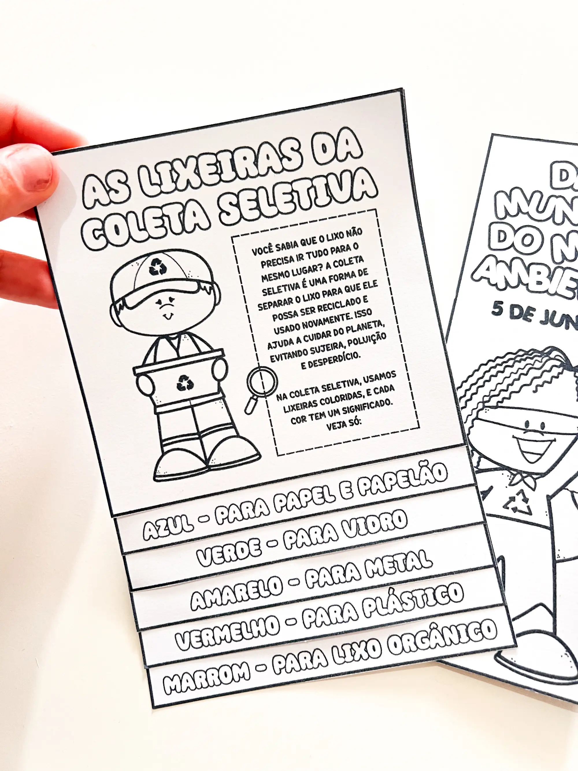 Imagem da galeria 3 de Lapbook do Dia do Meio Ambiente para Imprimir e Colorir
