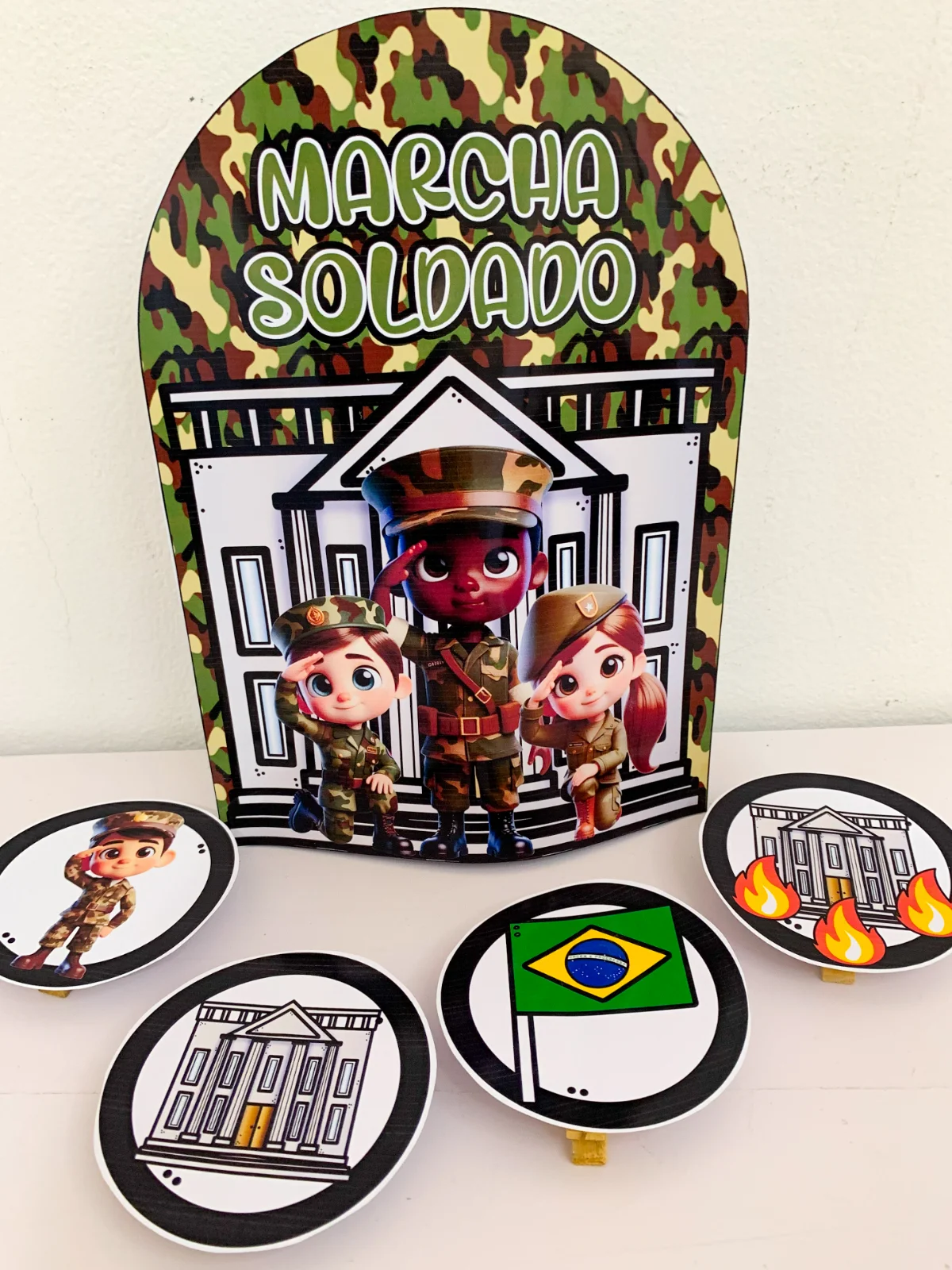 Capa de Luva Musical – Marcha Soldado – PDF para Imprimir