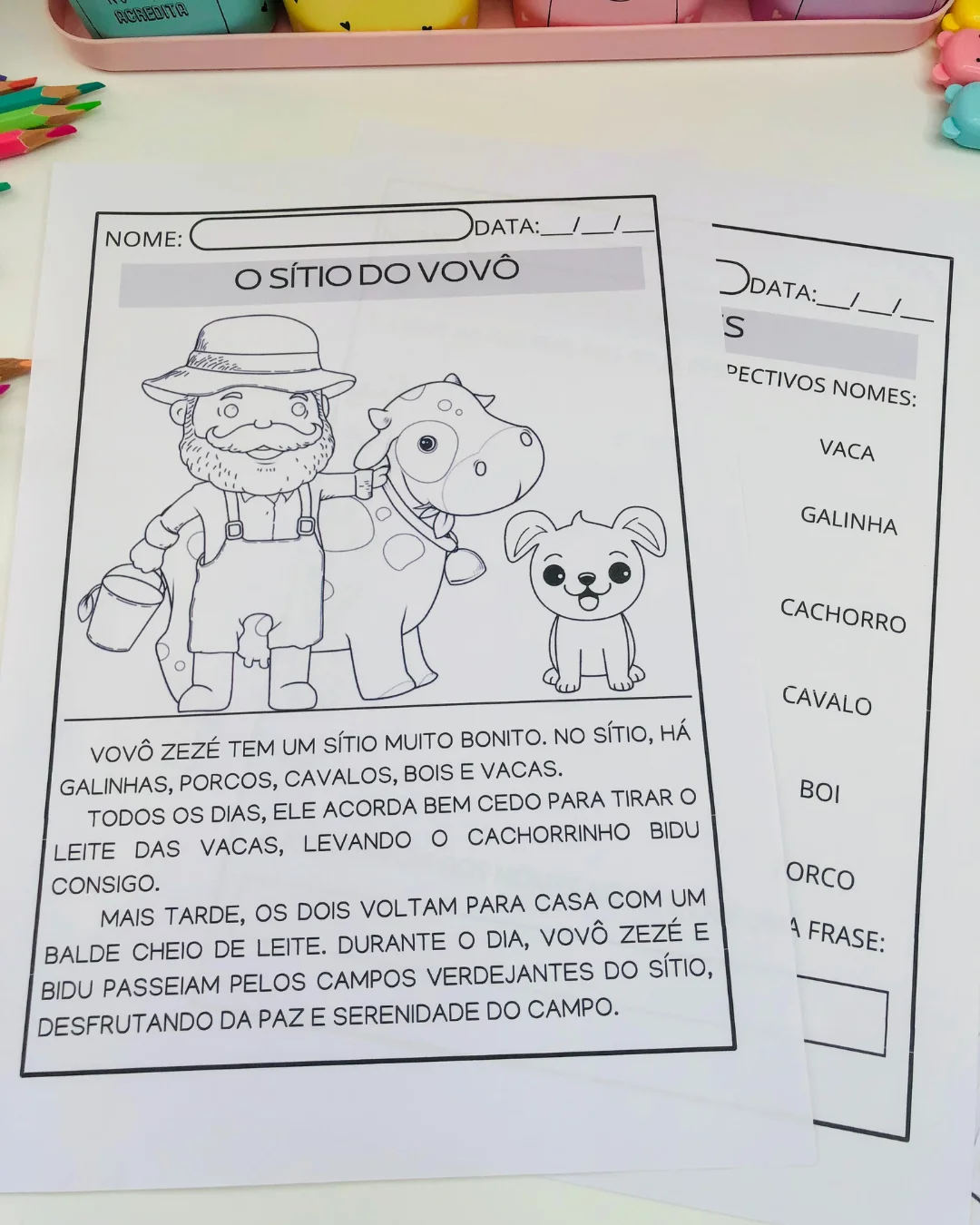 Capa de Sequência Didática O Sítio do Vovô — 2º ano