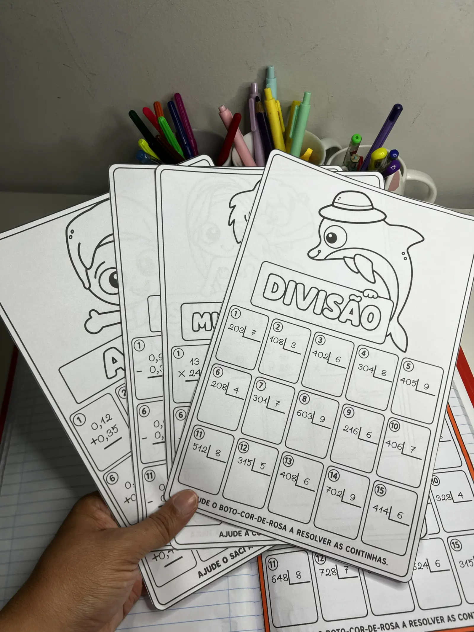 Imagem da galeria 3 de Folhinhas das 4 Operações — 4º Ano | Tema Folclore