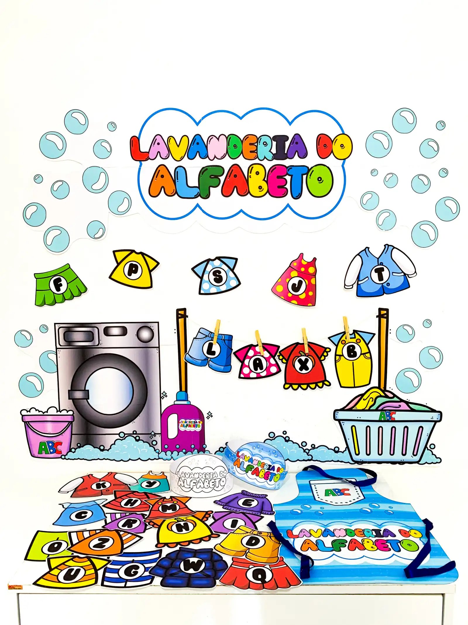 Capa de Lavanderia do Alfabeto – Material Pedagógico
