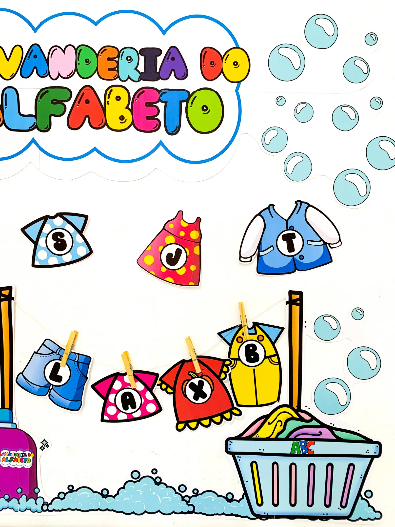 Imagem da galeria 3 de Lavanderia do Alfabeto – Material Pedagógico