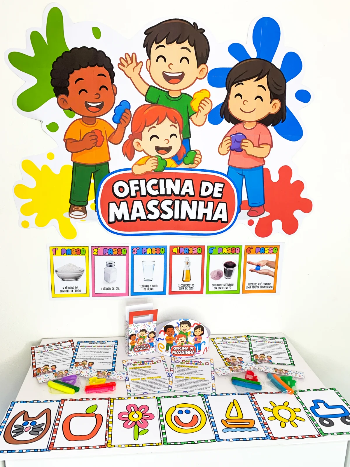 Capa de KIT OFICINA DE MASSINHA — diversão garantida na sua colônia de férias!