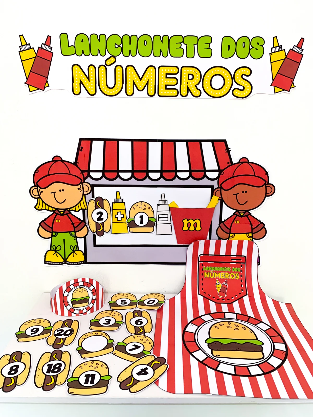 Capa de Lanchonete dos Números – Material Pedagógico