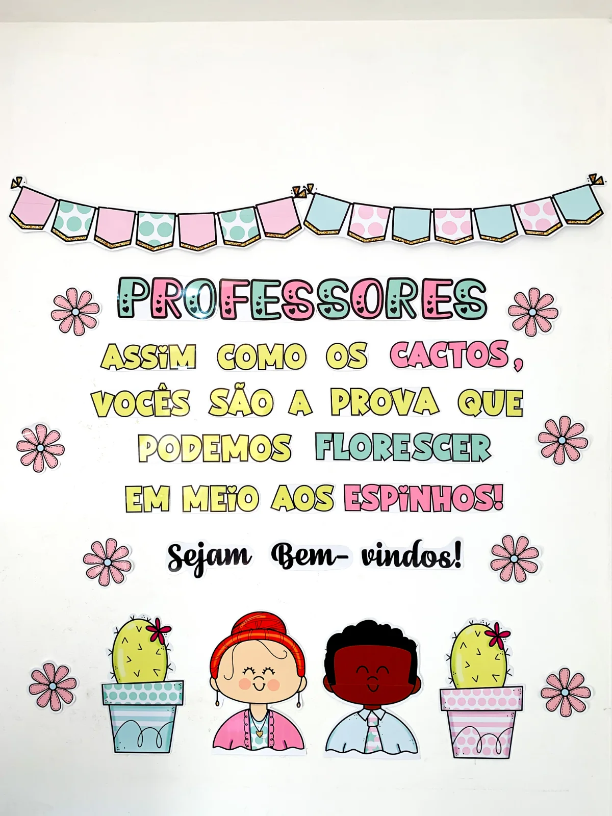 Imagem da galeria 1 de Painel de Bem-Vindos Professores para recepcionar os professores no