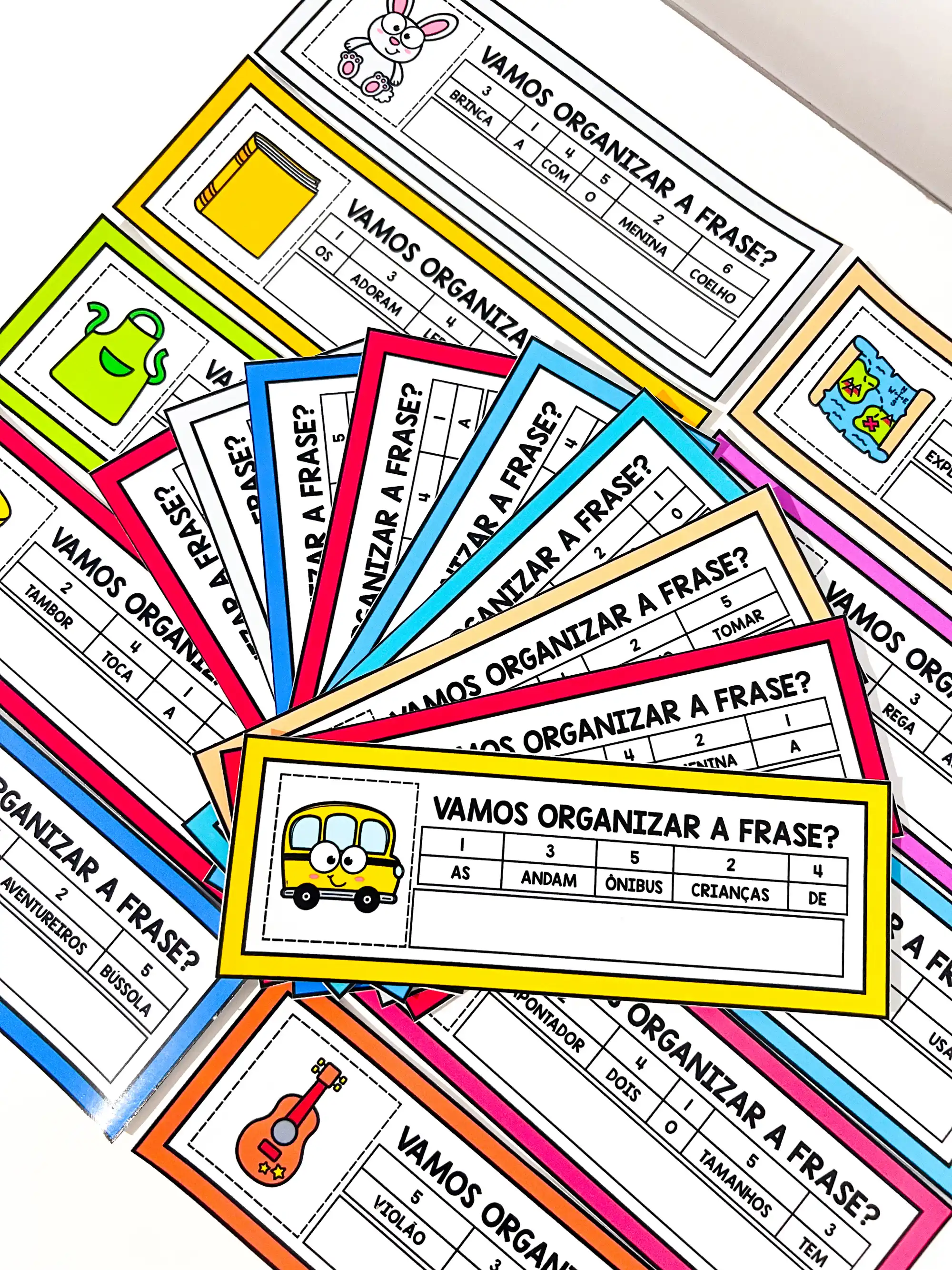 Imagem da galeria 1 de Atividades de Organização de Frases para Alfabetização*