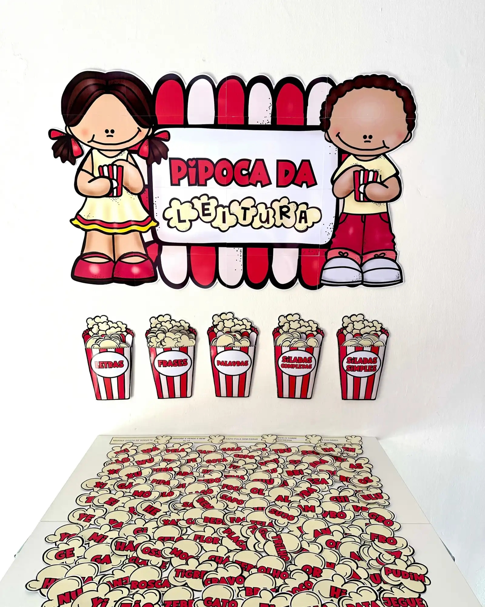 Capa de Kit Pipoca da Leitura – PDF para Imprimir | Alfabetização