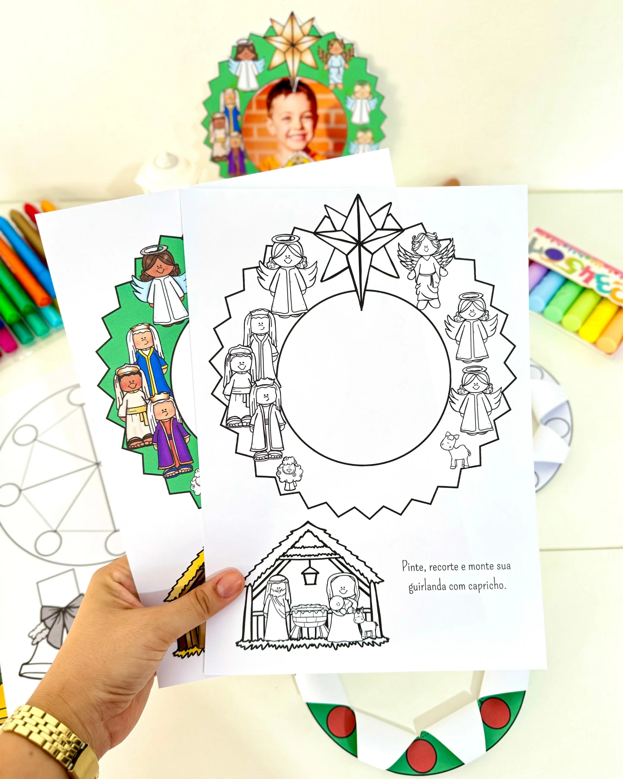 Imagem da galeria 2 de Atividades de Natal em Formato de Guirlanda para Educação Infantil