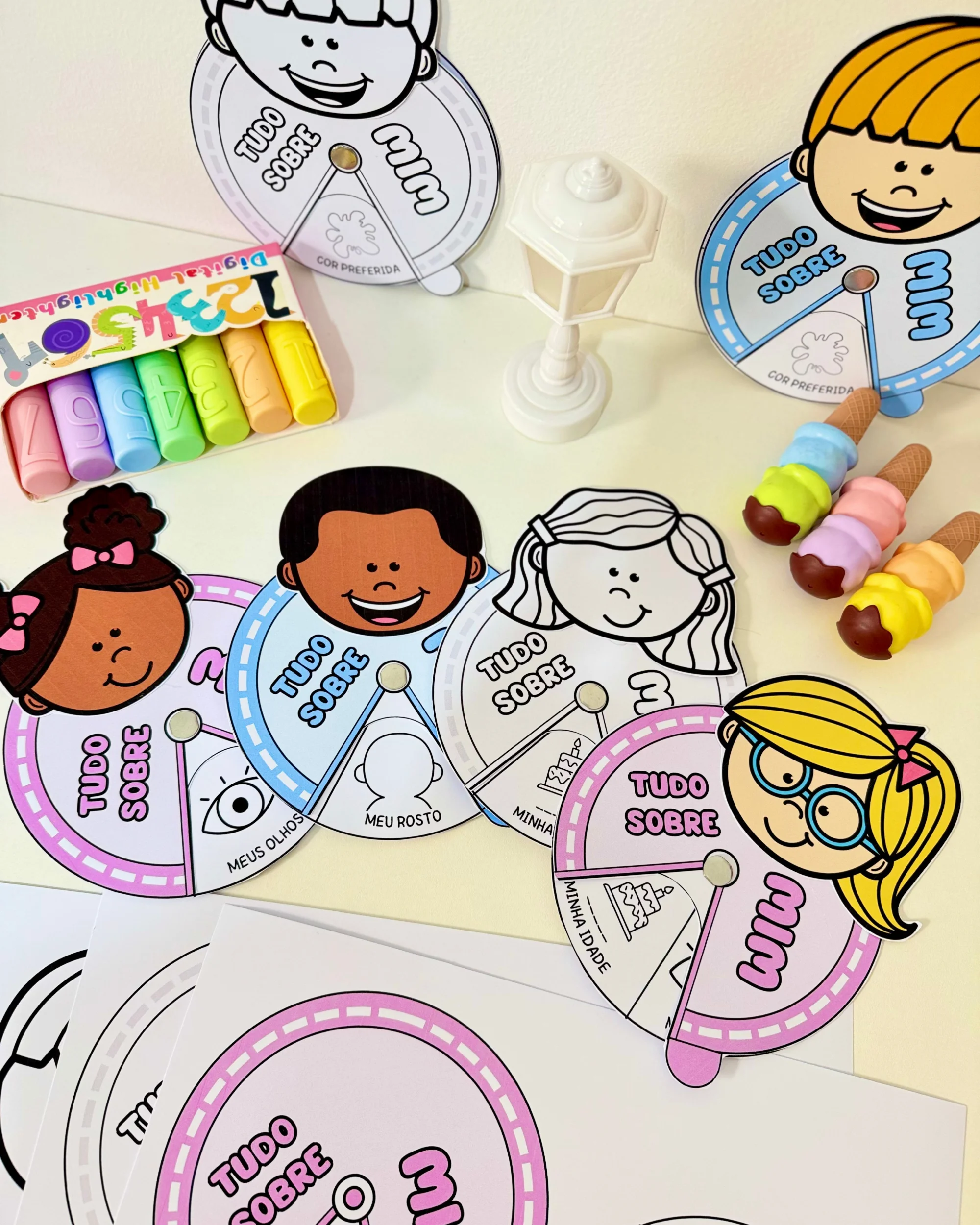 Imagem da galeria 2 de Roleta Tudo Sobre Mim para Educação Infantil e Anos Iniciais