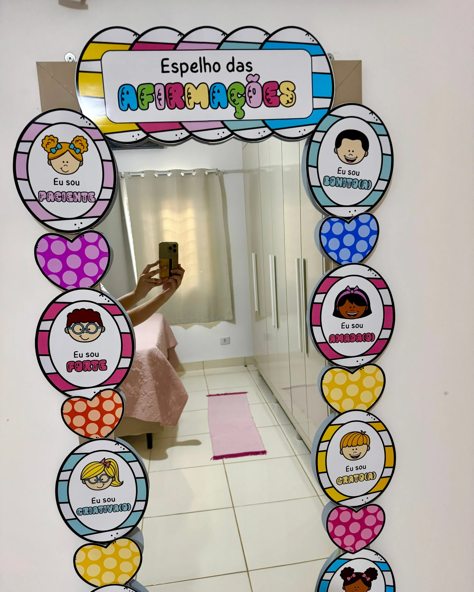 Capa de Espelho das Afirmações para Educação Infantil e Anos Iniciais