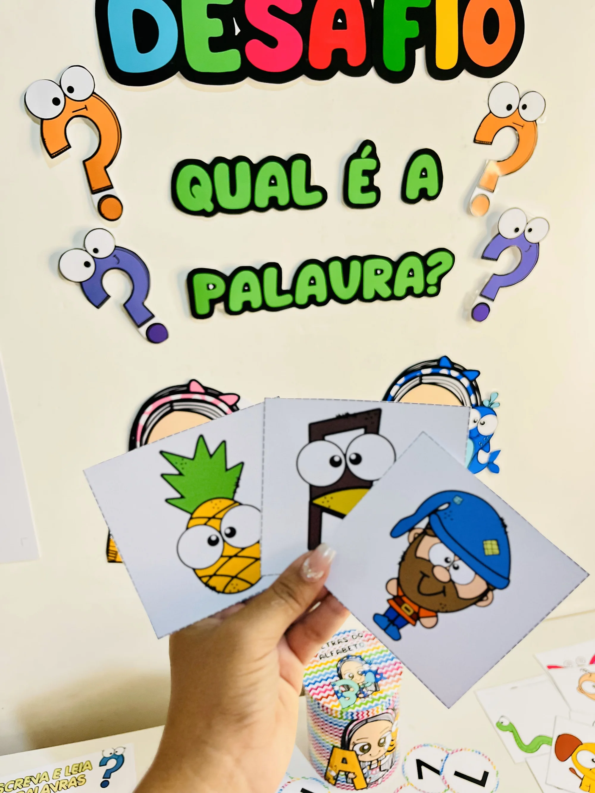 Imagem da galeria 2 de Desafio “qual é a palavra?” – PDF para Imprimir | Alfabetização