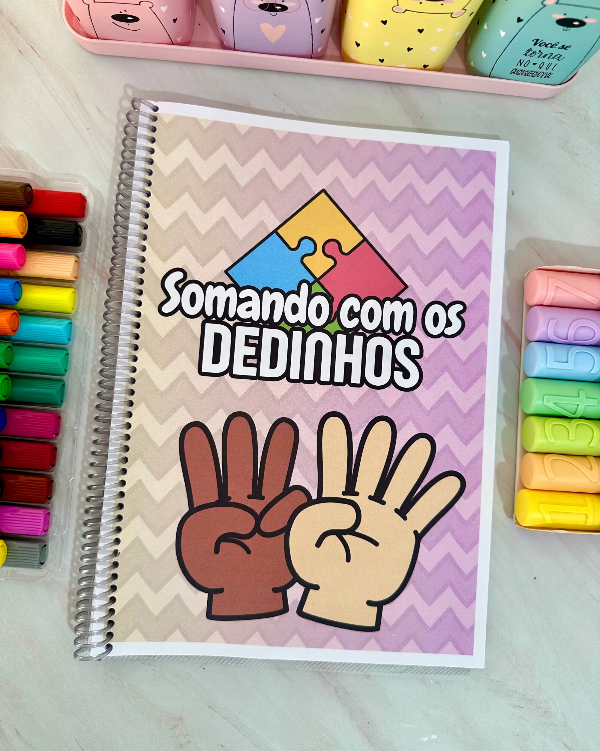Capa de Somando com os Dedinhos: Recurso Pedagógico de Matemática