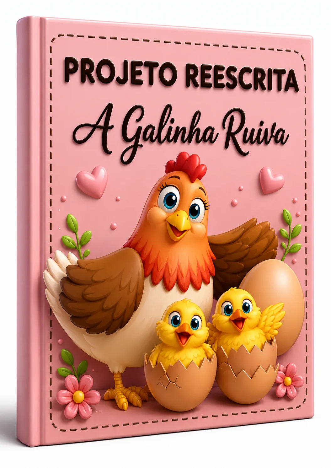 Capa de A GALINHA RUIVA – Atividades para Imprimir