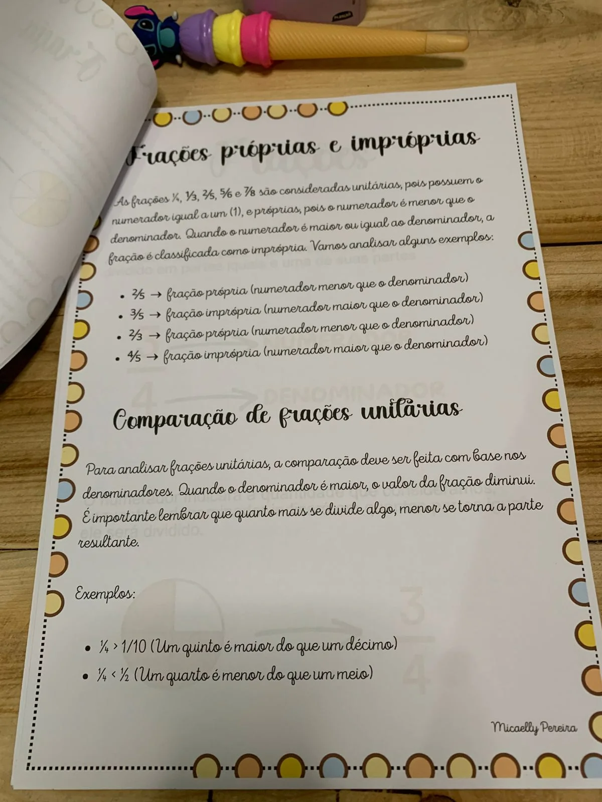 Imagem da galeria 2 de Apostila das Frações – PDF para Imprimir | 4º ano