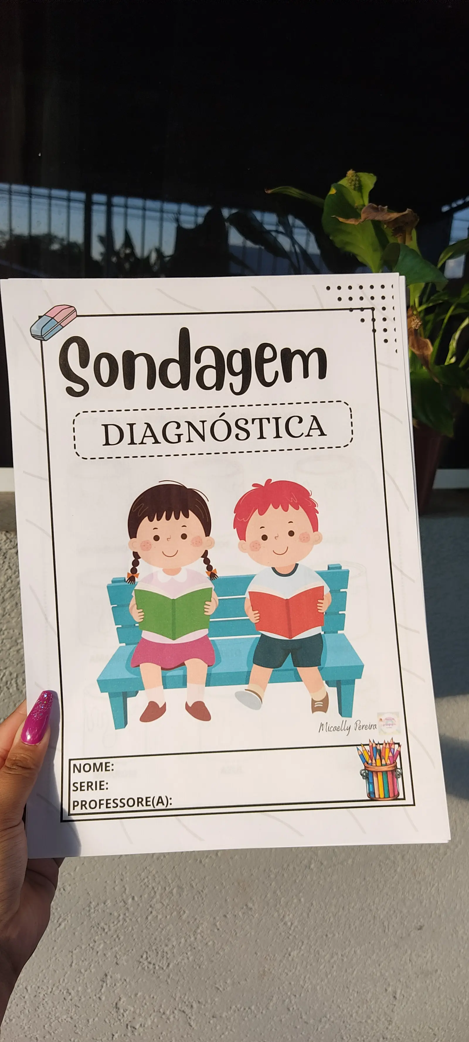 Capa de Sondagem diagnóstica inicial – PDF para Imprimir